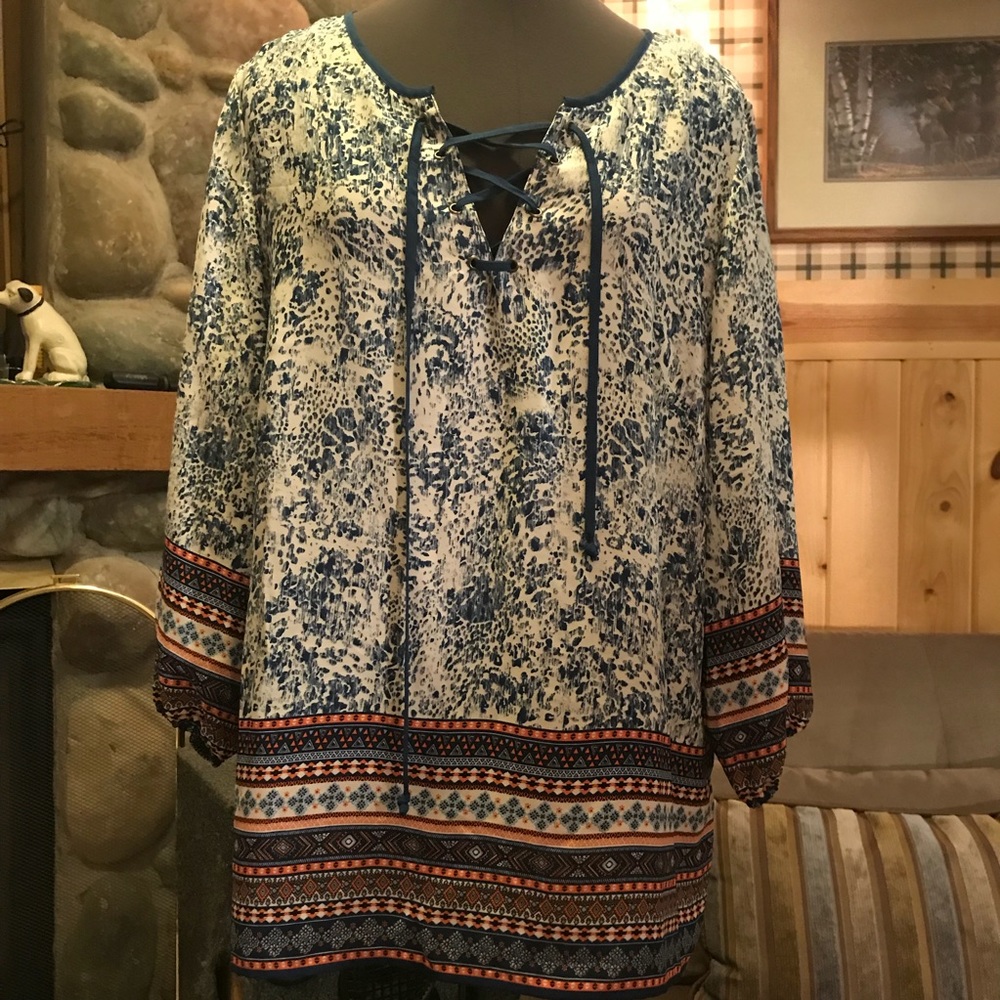 Patterned Blouse